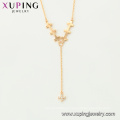 64697 xuping copper alloy fashion cross necklace jewelry set gift for women